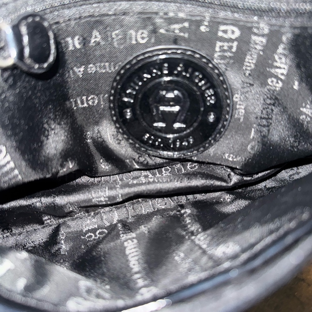 Etienne Aigner Black Clutch with Wristlet and Textured Finish - Picture 2 of 3